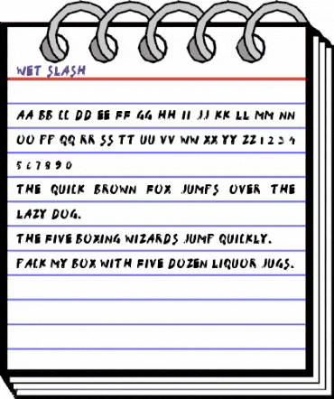 WetSlash Bold animated font preview