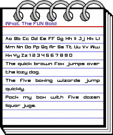 What The FUN Negreta animated font preview