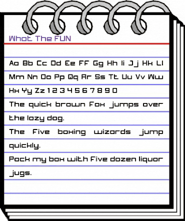 What The FUN Normal animated font preview