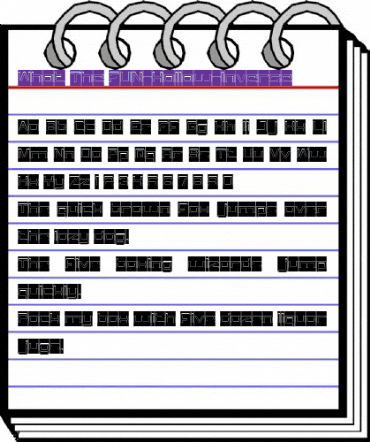 What The FUN-Hollow-Inverse Normal animated font preview