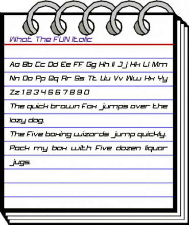 What The FUN Cursiva animated font preview