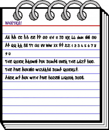 Whatka Regular animated font preview Whatka Regular animated font preview