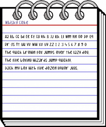 Whisky Coke Regular animated font preview