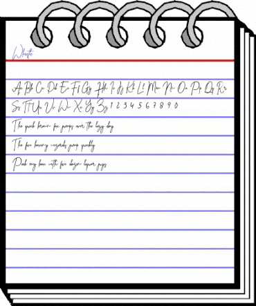 Whistle Regular animated font preview Whistle Regular animated font preview