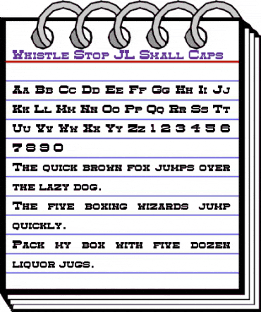 Whistle Stop JL Small Caps Regular animated font preview Whistle Stop JL Small Caps Regular animated font preview