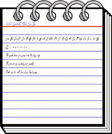 White Systemattic Italic Regular animated font preview