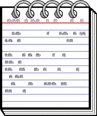 Whitenights LT Std RegularLig Regular animated font preview