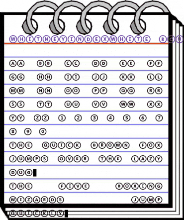 WhitneyIndexWhite Medium animated font preview