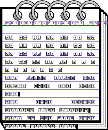 WhitneyIndexWhite Medium animated font preview