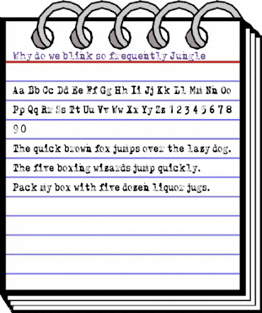 Why do we blink so frequently? Jungle animated font preview