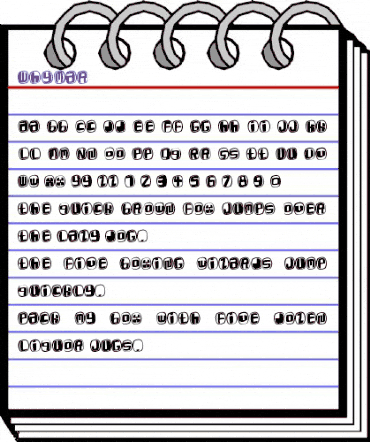 WhyMar Regular animated font preview