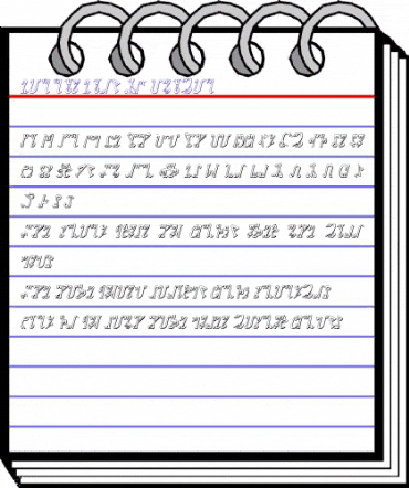 Wiccan Ways 3D Italic Regular animated font preview