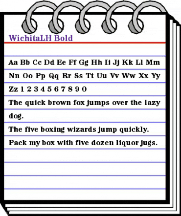 WichitaLH Bold animated font preview WichitaLH Bold animated font preview