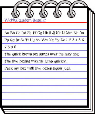 WichitaRandom Regular animated font preview