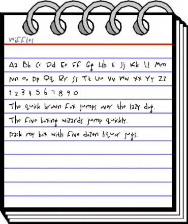 Wiffles Regular animated font preview