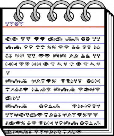 WIFI Regular animated font preview