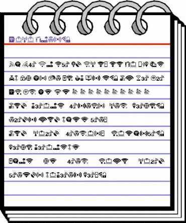 Wifi Icons Regular animated font preview
