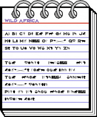 WILD AFRICA Regular animated font preview