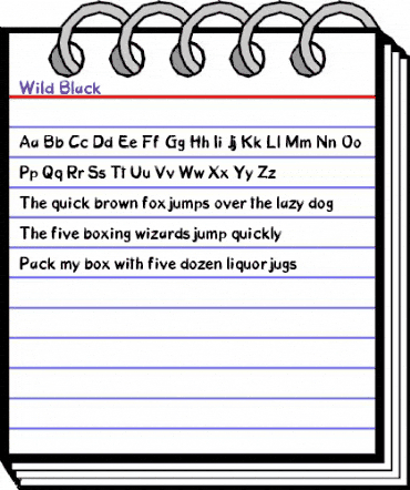 Wild Black Wild Black animated font preview