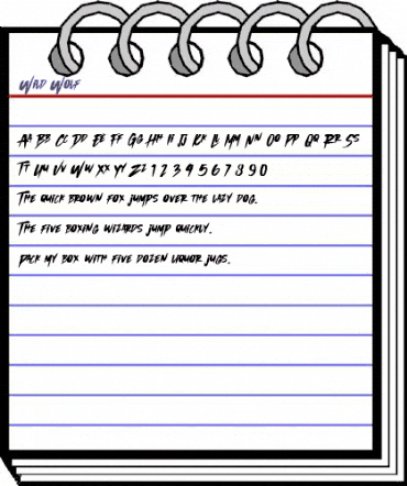 Wild Wolf Regular animated font preview