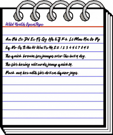 Wild Youth Regular animated font preview