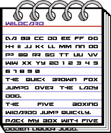 Wildcard Regular animated font preview