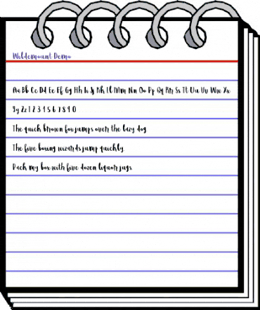 Wildemount Regular animated font preview Wildemount Regular animated font preview