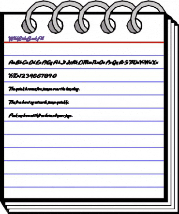 WildRideBackFill Regular animated font preview