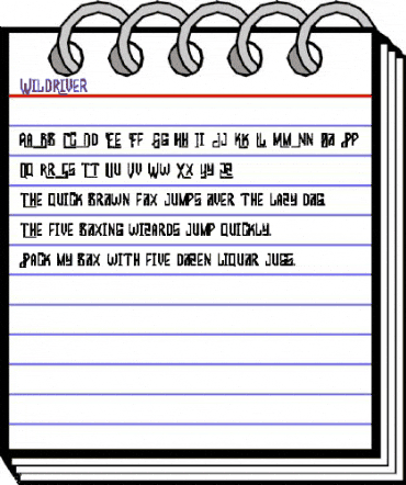 Wild River Regular animated font preview