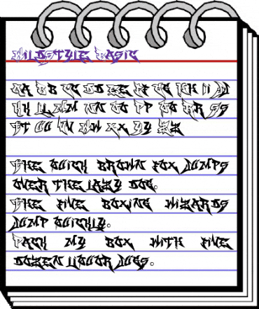 WildStyle Basic animated font preview