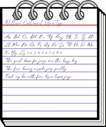 William Costinavel Regular animated font preview