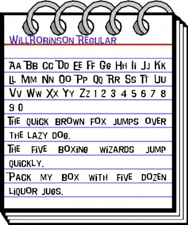 WillRobinson Regular animated font preview WillRobinson Regular animated font preview