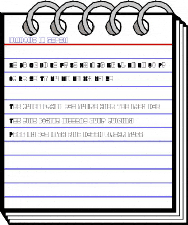 windows in japan Regular animated font preview
