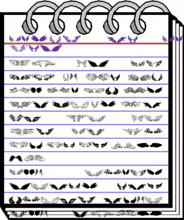 wings of wind tfb Regular animated font preview