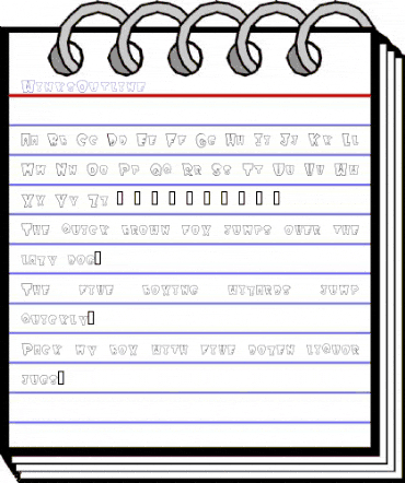 WinksOutline Regular animated font preview WinksOutline Regular animated font preview