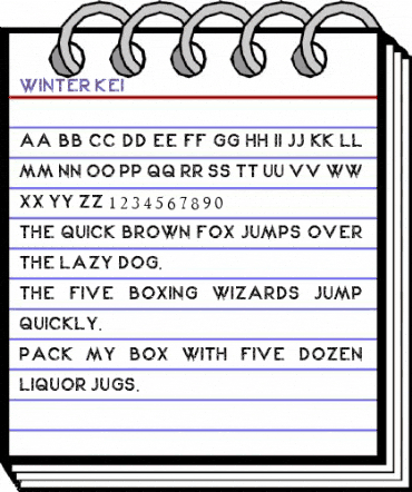 Winter Kei Regular animated font preview