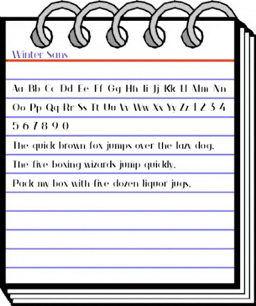 Winter_Sans normal animated font preview