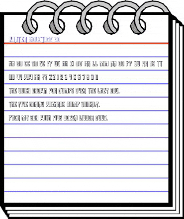 Winter Solstice 3D Regular animated font preview