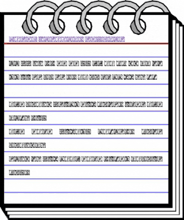 Wired Capitals Regular animated font preview