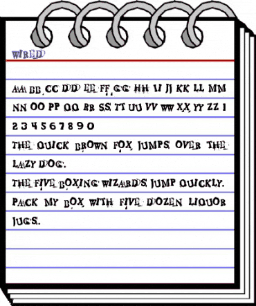 Wired Regular animated font preview