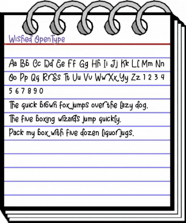 Wished Regular animated font preview