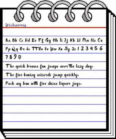 Wishmerry Regular animated font preview