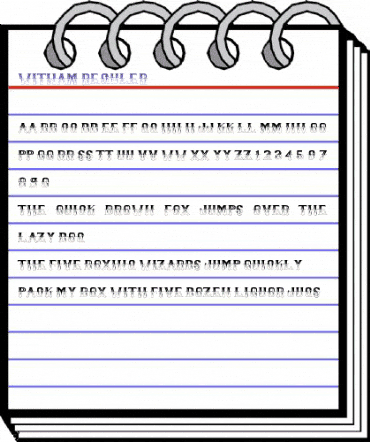 Witham Reguler Regular animated font preview