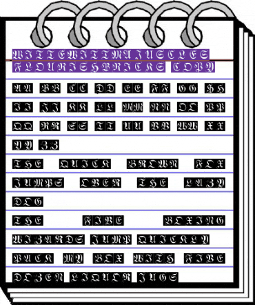 WittewittMajuscles Regular animated font preview