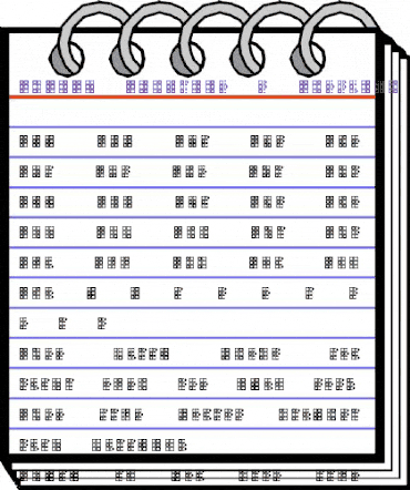 WLM Braille 4 Regular animated font preview