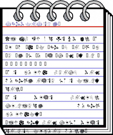 wmflowers1 Regular animated font preview