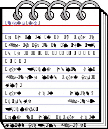 wmleaves1 Regular animated font preview