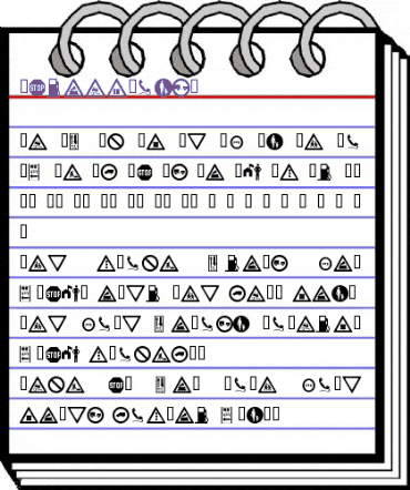 wmroadsigns Regular animated font preview