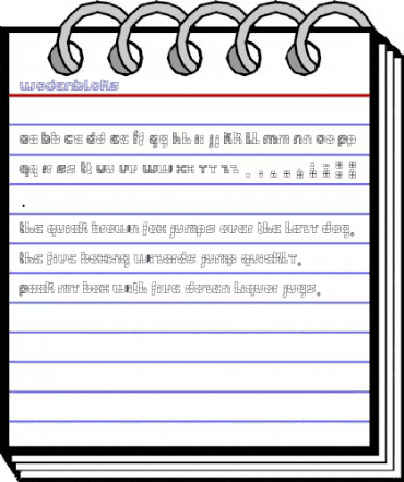 WODENBLOKS Regular animated font preview