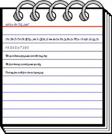 Wolf in the City Light Regular animated font preview